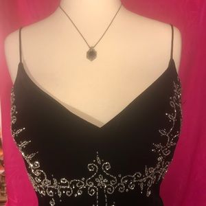 Black Onix pendant  necklace